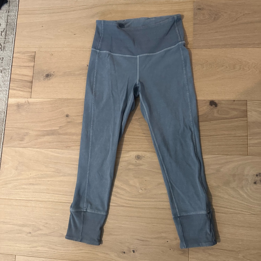 Lululemon Wunder Under 23” Leggings Washed Moon Blue